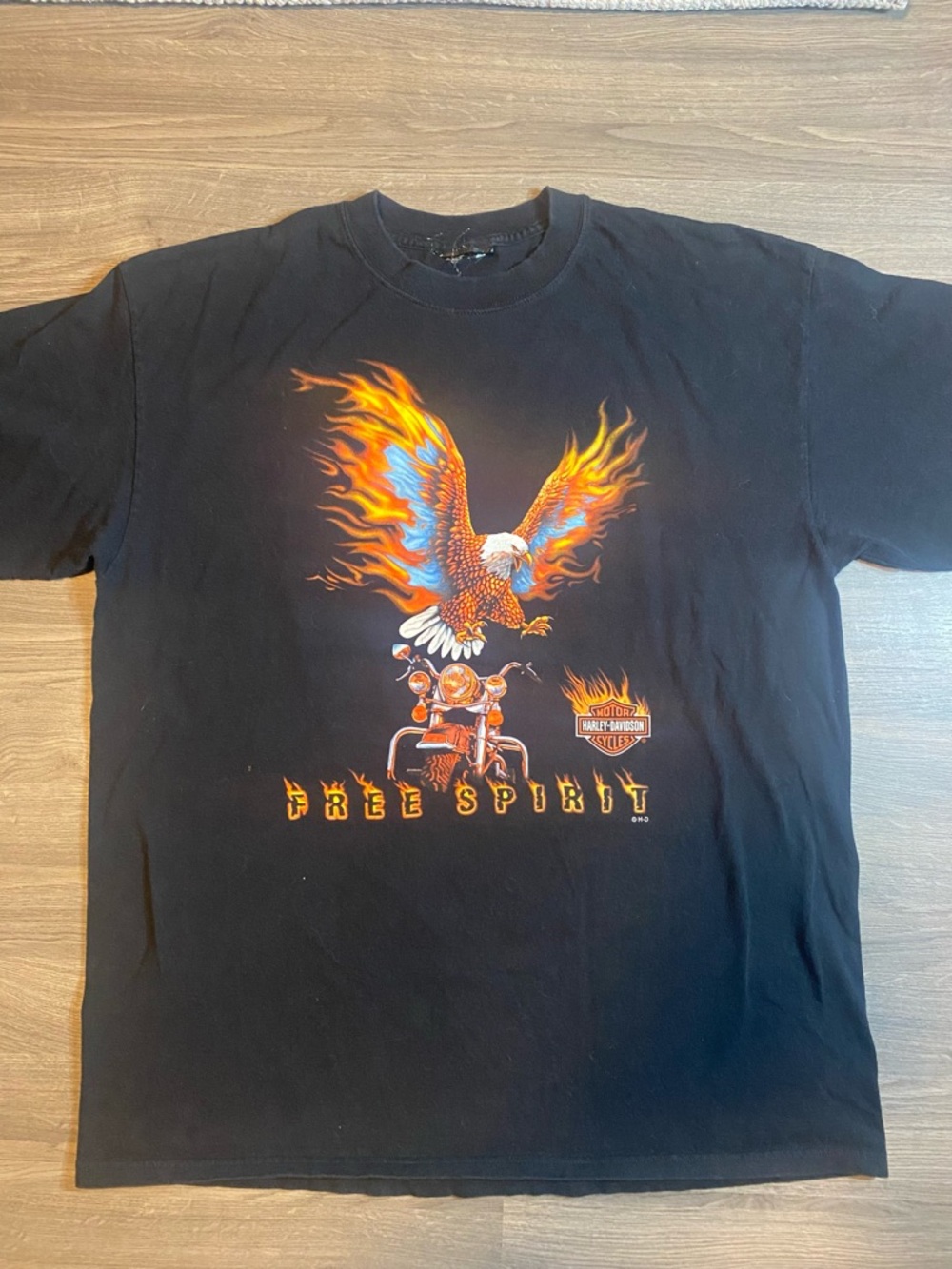 Y2K Harley-Davidson Black Tee “Free Spirit” - Cancun, MX